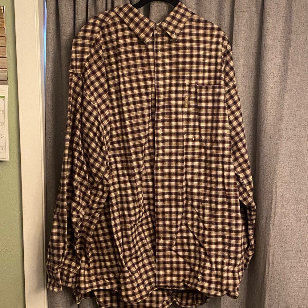 Columbia Mens Long Sleeve Flannel Shirt Size 4XL